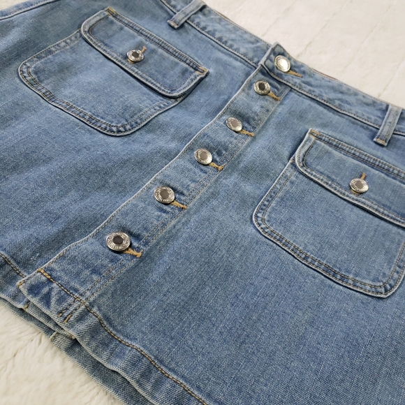 American Eagle denim button front skirt - Picture 2 of 4